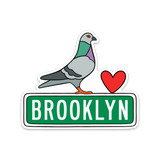 Brooklyn Pigeon Die Cut Magnet