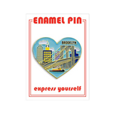 Brooklyn Skyline Heart Pin