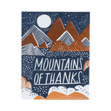 Mountains Of Thanks Greeting Card