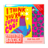 Pigeon + Leopard Letter Writing Write Me Back Pen Pal Kit